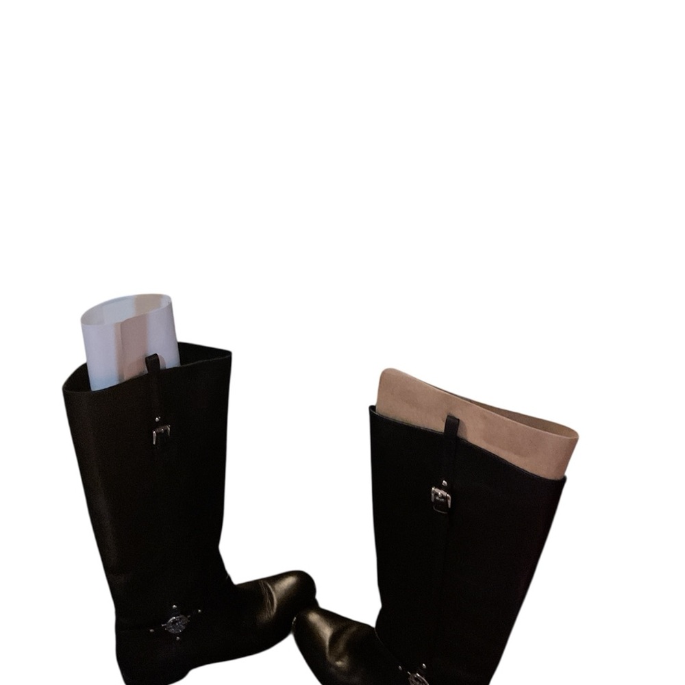 Coach Black Euc Boots With Box Which Has Some Dents View 5